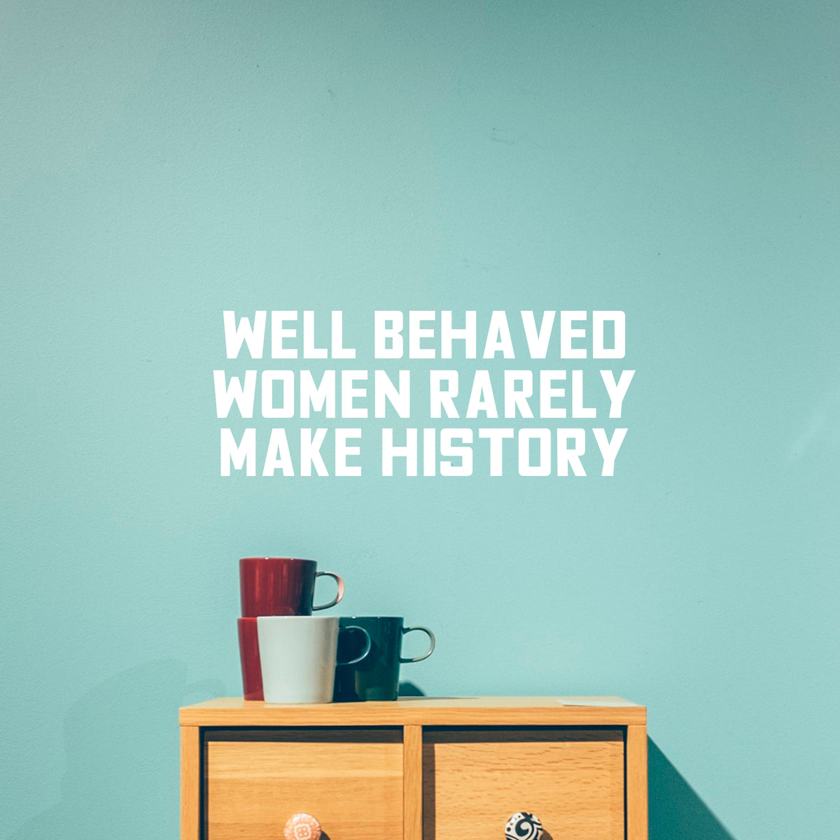 well behaved women blue tumbler