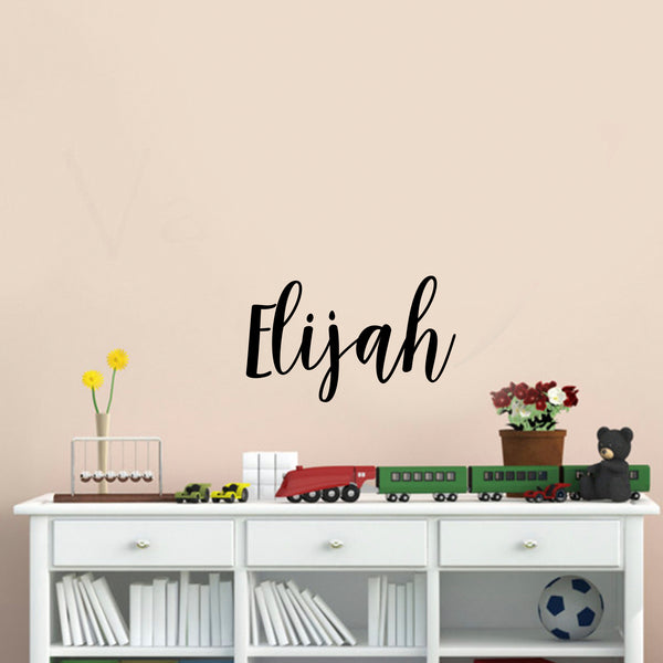 Personalised Name Wall Sticker -Girls Boys Kids Custom Vinyl Art Nursery  Bedroom