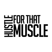 Vinyl Wall Art Decal - Hustle for That Muscle - 20" x 40" - Gym Fitness Healthy Lifestyle Home Bedroom Decor - Motivational Positive Peel and Stick Work Out Strength Decals 660078119280