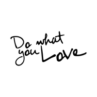 Do What You Love - Inspirational Life Quotes - Wall Art Decal 30" x 14" Decoration Vinyl Sticker - Bedroom Living Room Wall Decor - Apartment Wall Decoration - Peel Off Stickers 660078089194