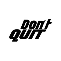 Don't Quit - 23" x 12" - Inspirational Life Quote - Motivational Gym Quotes Wall Decor - Fitness Wall Decals 660078089293