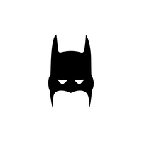 Vinyl Wall Art Decal - Batman - 3" x 2" - Cool Superhero Decor for Light Switch Window Mirror Luggage Car Bumper Laptop Computer Peel and Stick Skin Sticker Designs 660078114421