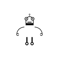 Vinyl Wall Art Decal - Light Switch Robot - 1.5" to 2" Each - Fun Decor for Light Switch Kids Boy Girl Bedroom Decor for Light Switch - Laptop Computer Peel and Stick Sticker Designs