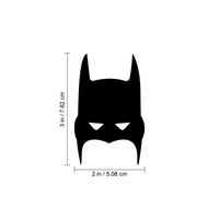 Vinyl Wall Art Decal - Batman - 3" x 2" - Cool Superhero Decor for Light Switch Window Mirror Luggage Car Bumper Laptop Computer Peel and Stick Skin Sticker Designs 660078114421