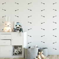 Set of 20 Vinyl Wall Art Decals - Arrow Wall Decals - 1" x 5" Each - Bedroom Wall Art Vinyl Stickers - Vinyl Decal - Kids Room Vinyl Wall Stickers - Decorative Native Arrows Wall Pattern Decals 660078092873