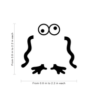 Little Silly Monster - 0.8" to 2.2" Each - Cute Monster for Kids Boy Girl Bedroom Decor for Light Switch