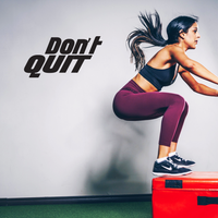 Don't Quit - 23" x 12" - Inspirational Life Quote - Motivational Gym Quotes Wall Decor - Fitness Wall Decals 660078089293