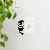 Little Penguin - 2" x 4.7" - Cute Animal Decor for Light Switch Window Mirror Luggage Car Bumper Laptop Computer Peel and Stick Skin Sticker