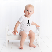 Onesie Organic Baby One Piece Short Sleeve Funny Trendy Minimal Bodysuit 0-12 Months - Poppin' Bottles